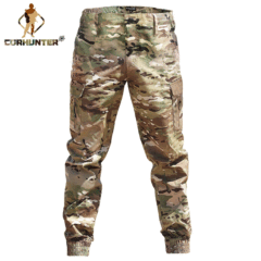factory supply designer camouflage track pants men printed camouflage trousers cotton jogger tactical pants