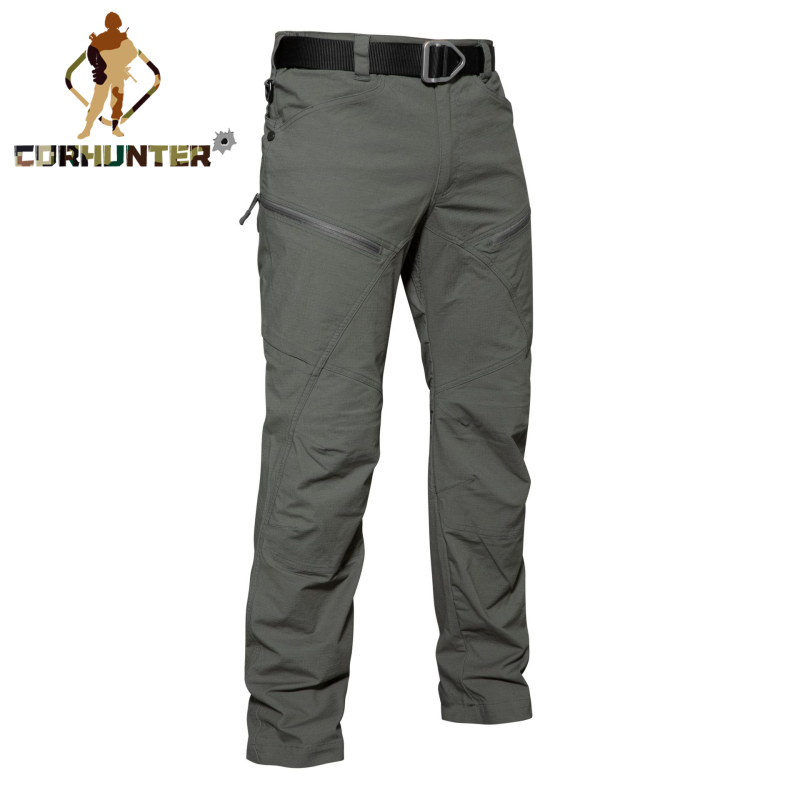 2021 Men's Rib Stop Waterproof Military Tactical Pants Trousers Army Fans Combat Pant Hiking Hunting Worker Cargo Pant