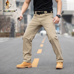 Outdoor sports cargo pants four stretch pants men sports tactical pants mountaineering pants