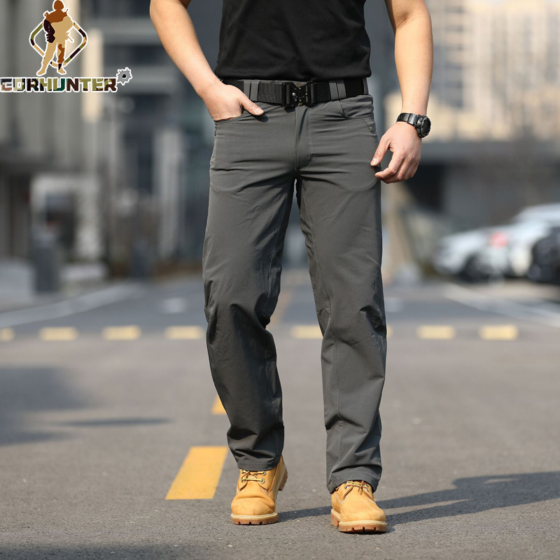 Outdoor sports cargo pants four stretch pants men sports tactical pants mountaineering pants