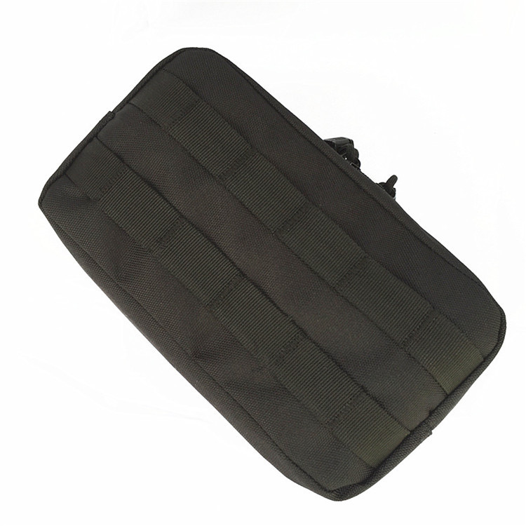 Factory Wholesale 600D Heavy Duty Waterproof Nylon Multi-purpose horizontal Molle Tactical EDC bag Versatile tool Phone Sports