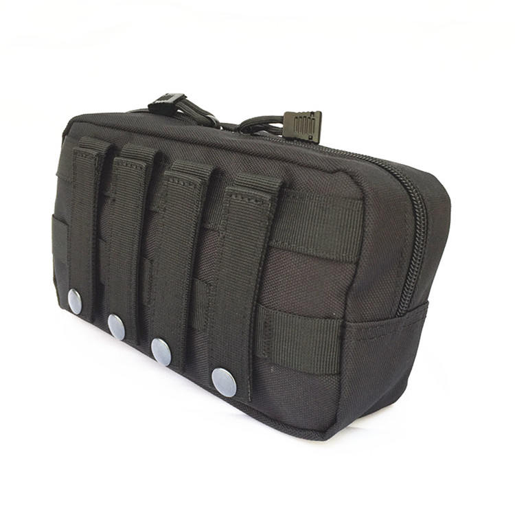 Factory Wholesale 600D Heavy Duty Waterproof Nylon Multi-purpose horizontal Molle Tactical EDC bag Versatile tool Phone Sports