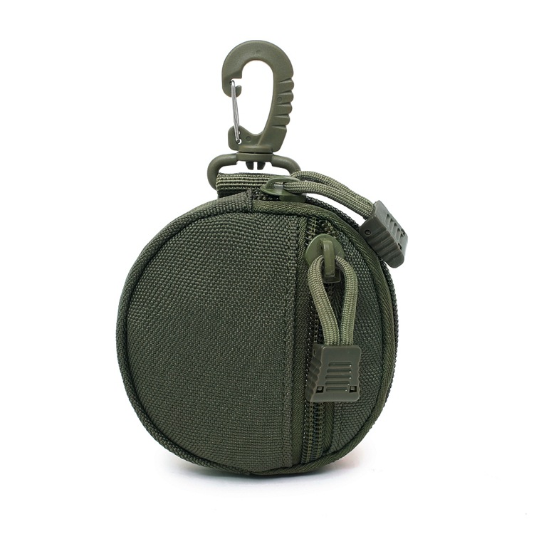 2020 Mini Outdoor Tactical Small Round Key Case Pouch Headset U Disk Storage Accessory Bag