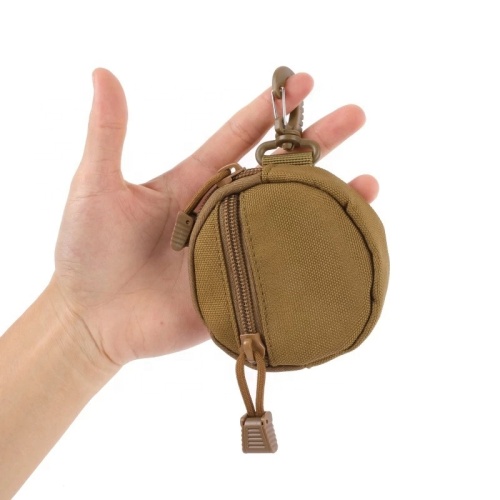 2020 Mini Outdoor Tactical Small Round Key Case Pouch Headset U Disk Storage Accessory Bag