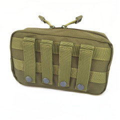 Factory Wholesale 600D Heavy Duty Waterproof Nylon Multi-purpose horizontal Molle Tactical EDC bag Versatile tool Phone Sports