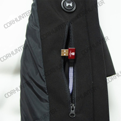 Hooded Lightweight Rain jacket Outdoor Casual men Waterproof Jacket Rechargeable heating