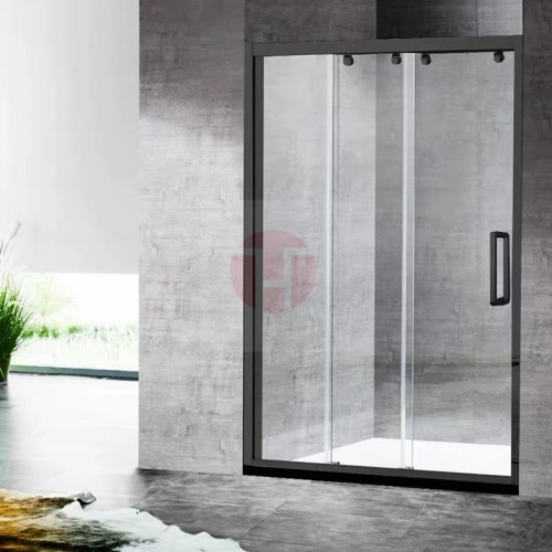 Triple Glass Sliding Door (Black）