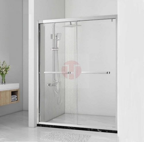 Double Glass Sliding Door (Silver)