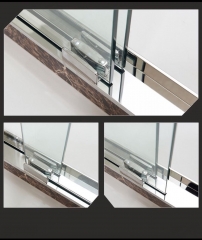 Double Glass Sliding Door (Black)