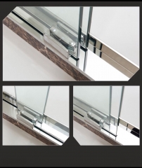 Double Glass Sliding Door (Silver)