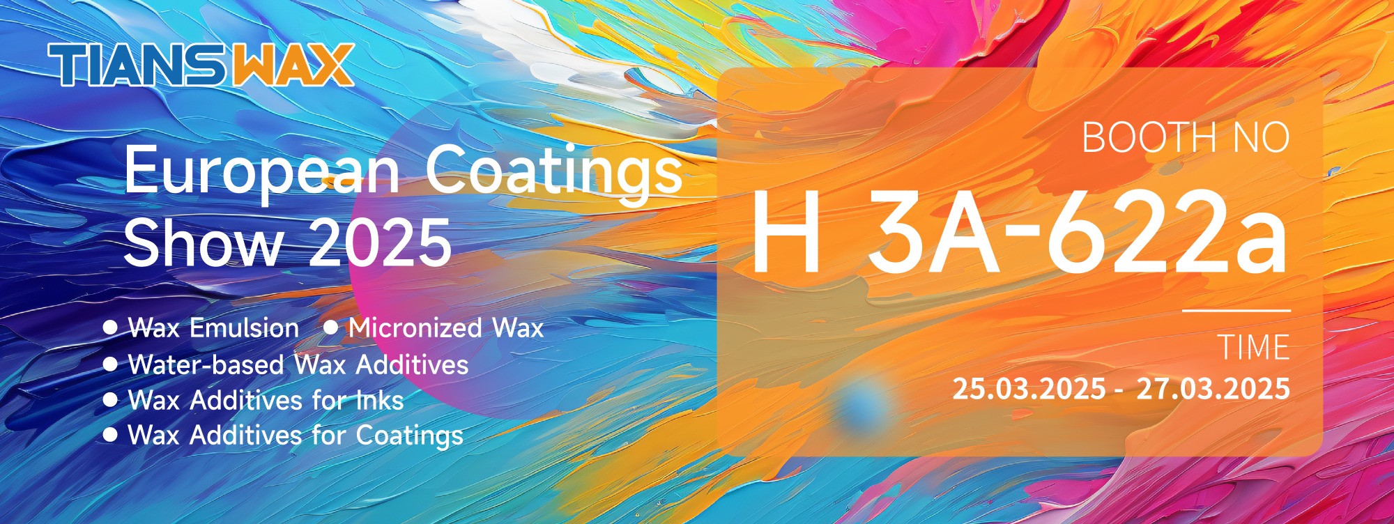 TIANSWAX Visit You To European Coatings Show 2025