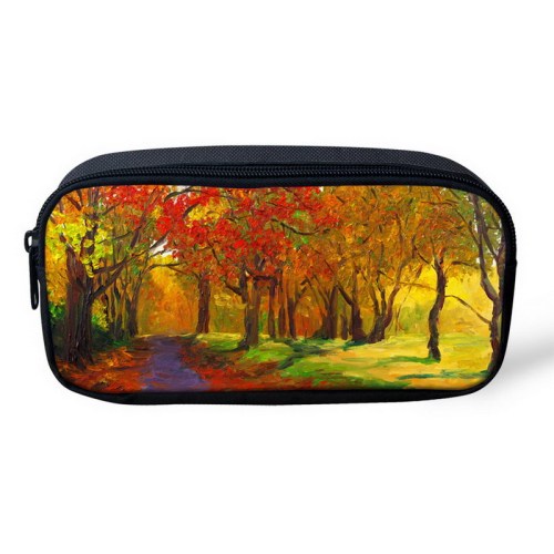 Astuccio personalizzato con il tuo dipinto portamonete portafogli portaocchiali autunno autunno girasole personalizzabile