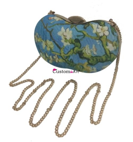 Borsa da sera personalizzata con il tuo modello / pochette da sera fatta a mano borsa portafogli portatile piccola mini portamonete