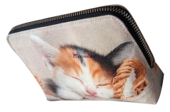 Pesonality &fashional, customised canvas cosmetic bag with digital printing