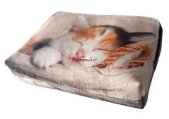 Pesonality &fashional, customised canvas cosmetic bag with digital printing