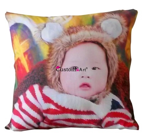 Fodera per cuscino in cotone personalizzata con le tue foto cuscino souvenir bambino carino Può essere personalizzato