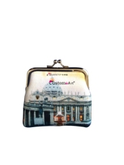 Flip coin purse ,customized canvas coin purse,fashion pattern purse
