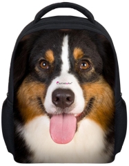 Zaini per bambini con motivo animale personalizzato cartone animato flog vivido animale faccia gatti cani Mini zaino hildren moda per bambini dalla Cina