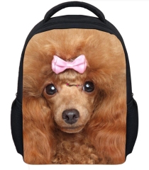 Zaini per bambini con motivo animale personalizzato cartone animato flog vivido animale faccia gatti cani Mini zaino hildren moda per bambini dalla Cina