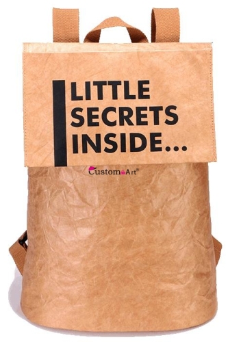 Zaino di personalità di serie dello zaino di carta kraft ecologico minoranza Borse ecologiche di carta kraft imitazione porcellana alla moda