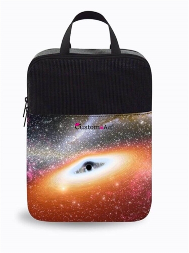 Borse per scarpe Oxfford all'ingrosso facili da trasportare Universo di costruzione medievale portatile Paesaggio fantasy Borsa da viaggio con stampa digitale personalizzata