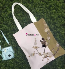 Eco friendly Borsa per stampa digitale elegante e bella Eco Bag Borsa in tela ecologica all'ingrosso, Borse in tela di cotone riutilizzabili