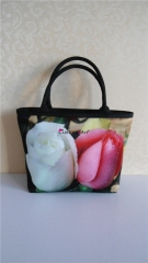 Bolsa feminina de lona de grande capacidade e moda