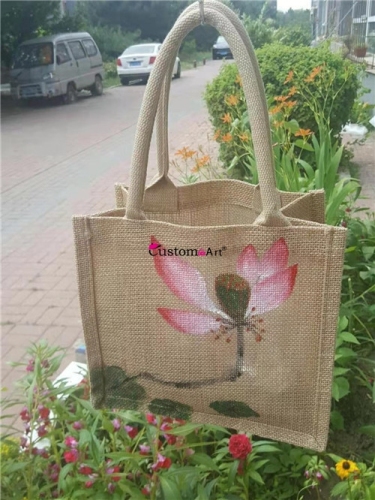 Modelli personalizzabili Borsa in cotone canapa Stampa digitale Cotone Casual quotidiano Mori Girl Retro Buon senso della qualità Borsa in stile cinese vecchio stile Protezione ambientale Borse tote riciclabili riutilizzabili