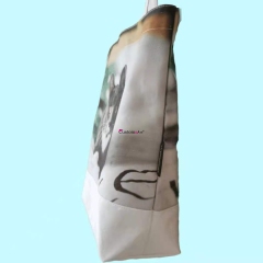 Shopping bag canvas bag design sense handbag lady bag high quality natural non-toxic beautiful cat kitten pet cute