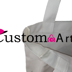 Shopping bag Book bag HD customizable printing gife bag Canvas tote bag black handle and Pure cotton canvas Digital printing of black bottom art photos
