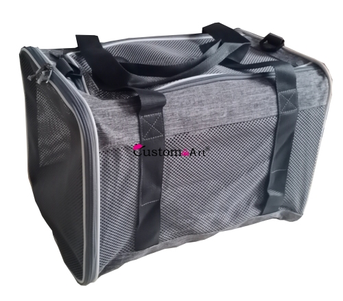 Gabbia per animali da viaggio Gabbia con zip per cani da trasporto medio Piccoli animali portatile Pet Cagedesign fai da te in vendita Stampa digitale personalizzabile per interni esterni