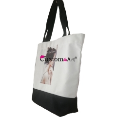 Ladies handbag commemorative bag shopping bag cotton canvas bag casual high quality practical woman profile sexy beautiful