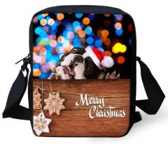 Pure cotton digital printing backpack small school bag for kids snack bag black pet backpack