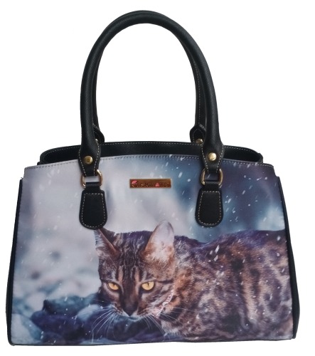 Stampa digitale Borsa per mamma, borsa in pelle stampa digitale, gatti e cani di alta qualità, resistenti, ecologici e avanzati