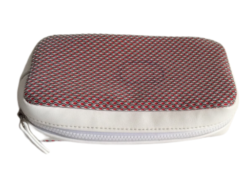 Monedero pequeño monedero marrón blanco portátil lindo y guapo unisex