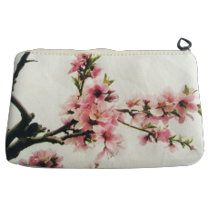 Fabric coin purse, small purse, soft, Chinese painting, ink painting, elegant design, elegant and simple