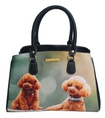 Digital printing Mommy bag,leather handbag digital printing, high-quality, durable, environmentally friendly and advanced sense cats & dogs