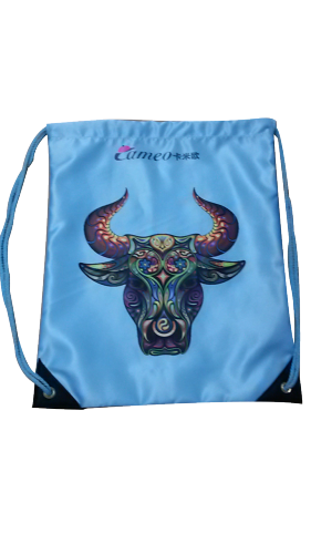 Rucksack tragbarer blauer Stier