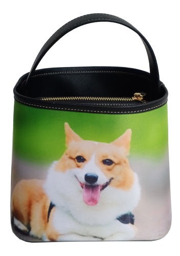 Borsa da stampa Borsa da donna portatile Borsa per la spesa Grande capacità Simpatici animali di piccola taglia Gatti, gatti e cani