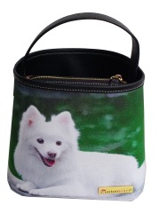 Saco de balde portátil feminino bolsa de compras para gatos e cachorros grande capacidade bonito animais pequenos gatos,
