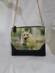Wallet purse handbag fashion luxury cute running puppy party dinner bag girl clutch heart-shaped sling messenger bag lady