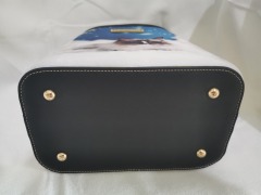 Bolso de mano de impresión Bolso de mujer portátil Bolso de compras Gran capacidad Lindos animales pequeños Gatos, gatos y perros