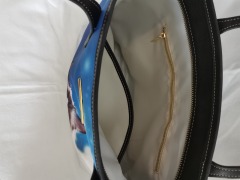 Bolsa feminina de lona de grande capacidade e moda