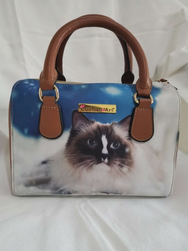 Einkaufstasche, Partytasche, Damentasche, Mädchentasche, Must-Have für Ausflüge, Sommer-Must-Have, neue Styles, hochwertiges PU-Leder, Baumwolle oder andere Materialien und Muster können angepasst werden, Haustiermuster, langlebig und farbecht