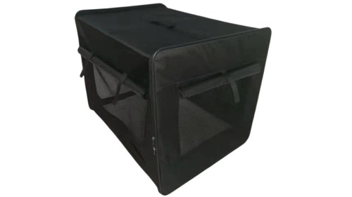 Gabbia per animali enorme nera pieghevole grande gabbia per cani panno morbido poliestere