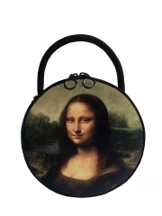 Wholesale customized latest women's round makeup handbag