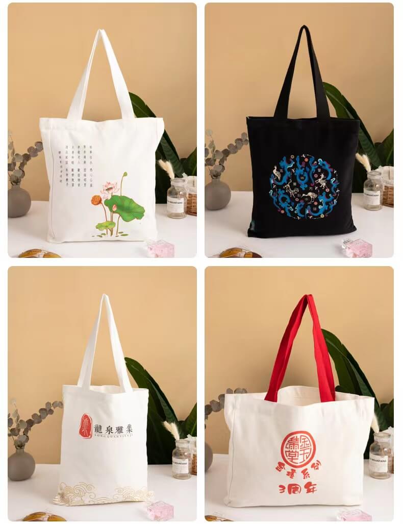 Bolsa de lona personalizada elegante e bonita