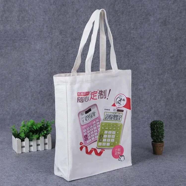 Colorful canvas bag suitable for digital color printing