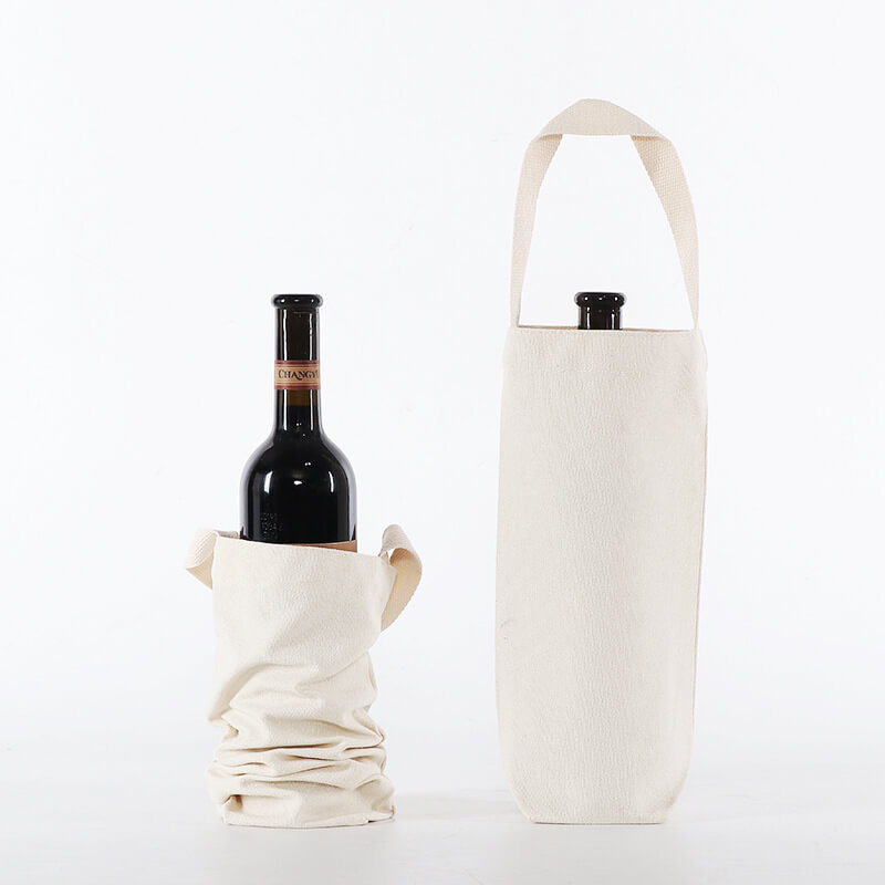 A bolsa de vinho tinto de algodão deixa seu visual muito sofisticado