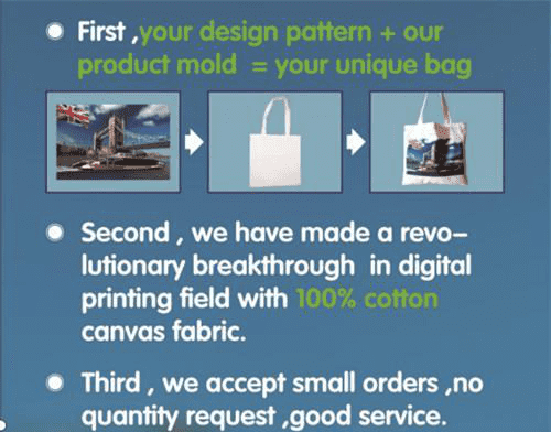 Nuestro proceso de impresión de bolsas de lona